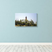 Little Sable Point Lighthouse, Michigan Canvas Afdruk (Insitu (Houten vloer))