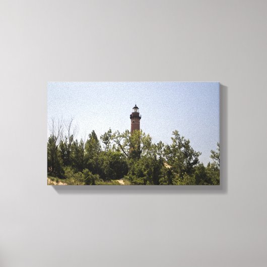 Little Sable Point Lighthouse, Michigan Canvas Afdruk (Voorkant)
