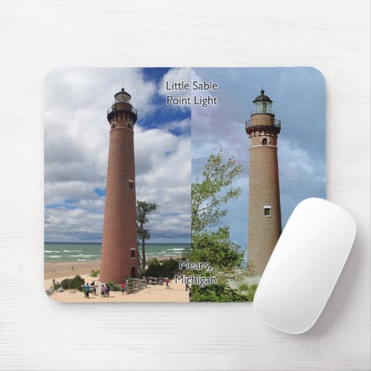 Little Sable Point Lighthouse mousepad Muismat (Met muis)