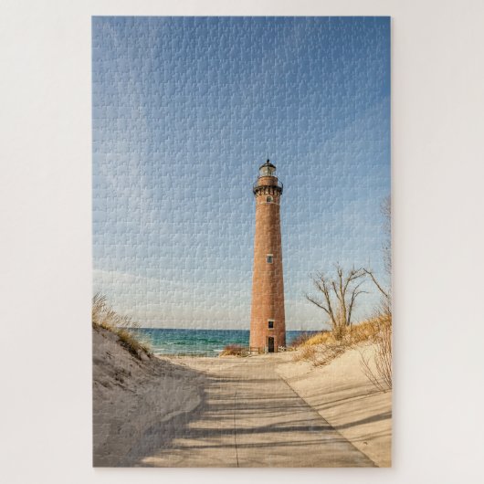 Little Sable Point Lighthouse op Lake Michigan Legpuzzel (Verticaal)