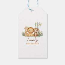 Little Safari Avontuur Baby Shower labels