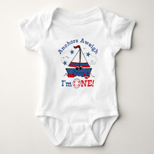 Little Sailboat 1st Birthday Romper