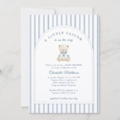 Little Sailor Baby Shower Invitation Kaart (Voorkant)