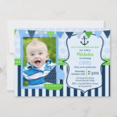 Little Sailor Birthday Party Kaart (Voorkant)