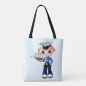 Little Sailor Canvas tas -  (Achterkant)