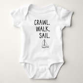 Little Sailor Crawl Walk Sail Romper (Voorkant)