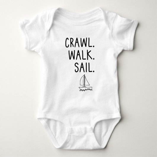 Little Sailor Crawl Walk Sail Romper (Voorkant)