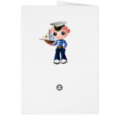 Little Sailor Kids Verjaardag Kaart (Achterkant)