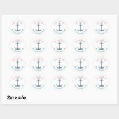 Little Sailor Nautical Baby shower Sticker (Vel)