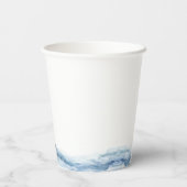 Little Sailor Nautical Blue Pastel 1st Birthday Papieren Bekers (Achterkant)