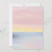 Little Sailor on Her Way Baby shower Invite Kaart (Achterkant)