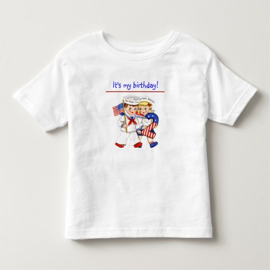 Little Sailor Twins 2e verjaardag shirt (Voorkant)