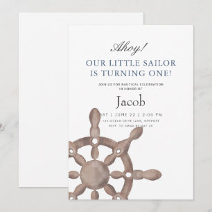 Little Sailor verjaardagsuitnodiging Kaart