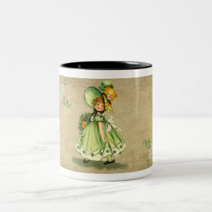 Little Saint Patty's Day Girl-Mok Tweekleurige Koffiemok