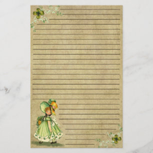 Little Saint Patty's Day Girl- Stationery Briefpapier