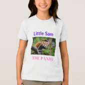 Little Sam the Panda Kinder T-Shirt – Minimal & Ad (Voorkant)