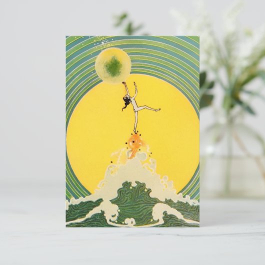 "Little Sangen when Bubbles Burst" door D S Walker Bedankkaart (Staand voorkant)