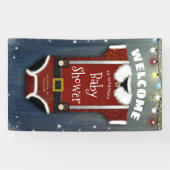 Little Santa Baby Bodysuit Winterdouche Welkom Spandoek (Horizontaal)