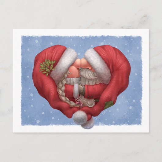 Little Santa Love Briefkaart (Voorkant)