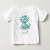 Little Schattige Dragon Baby T-shirt (Voorkant)