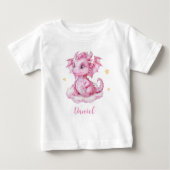 Little Schattige Dragon Baby T-shirt (Voorkant)