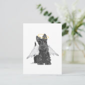 Little Scottie Angel Briefkaart (Staand voorkant)