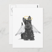 Little Scottie Angel Briefkaart (Voorkant / Achterkant)