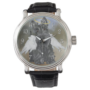 Little Scottie Angel Horloge