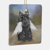 Little Scottie Angel Keramisch Ornament (Rechts)