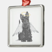 Little Scottie Angel Metalen Ornament (Links)