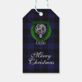 Little Scottish Clan Tartan & Crest Cadeaulabel (Voorkant)