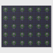 Little Scottish Clan Tartan & Crest Cadeaupapier (Vlak)