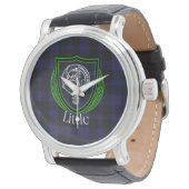 Little Scottish Clan Tartan & Crest Horloge (Gekanteld)