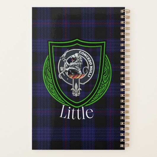 Little Scottish Clan Tartan & Crest Planner (Achterkant)