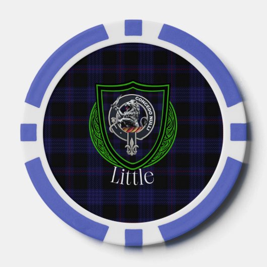 Little Scottish Clan Tartan & Crest Poker Chips (Voorkant)