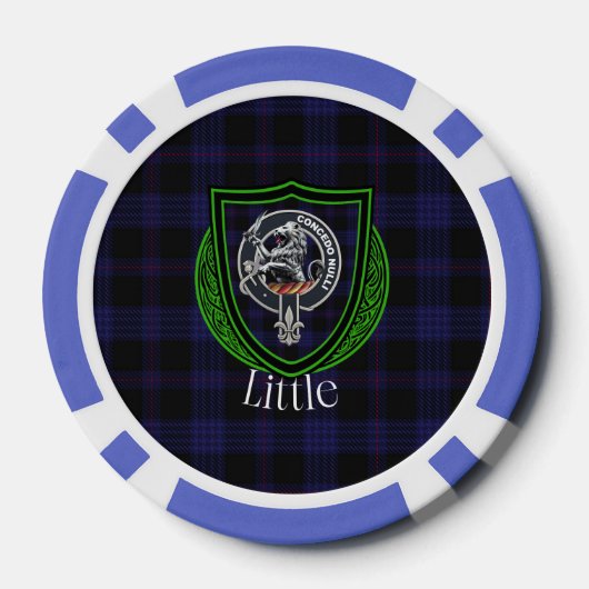 Little Scottish Clan Tartan & Crest Poker Chips (Achterkant)
