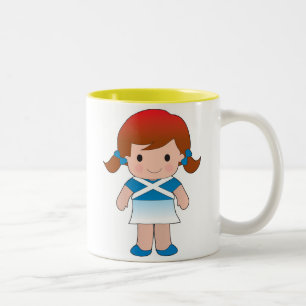 Little Scottish Girl Tweekleurige Koffiemok