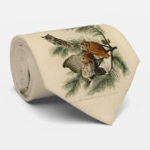 Little Screech Owl from Audubon's Birds of America Stropdas (Opgerold)