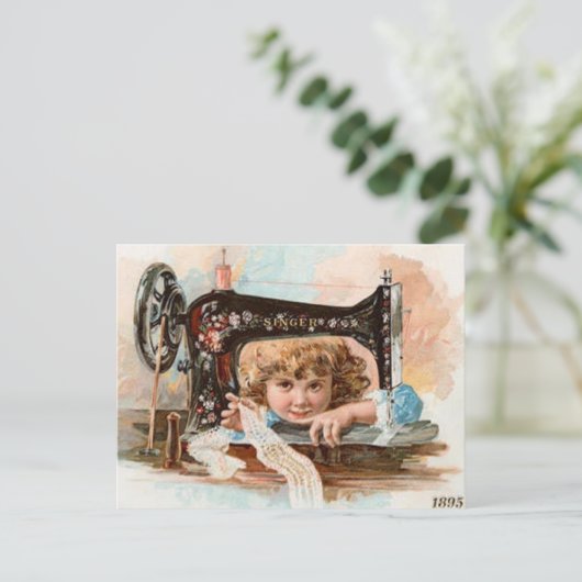 Little Seamstress Briefkaart (Staand voorkant)