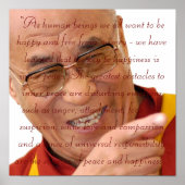 Little Seeds Art HH Dalai Lama Quote2 Poster (Voorkant)
