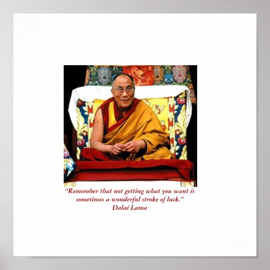 Little Seeds Art HH Dali Lama Quote Poster (Voorkant)