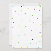 Little Senorita Fiesta Baby shower Kaart (Achterkant)