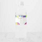 Little Senorita Fiesta Baby shower Waterfles Etiket (Achterkant)