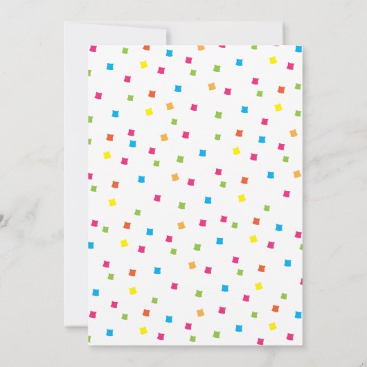 Little Señorita Mexican Fiesta Verjaardagsfeest Kaart (Achterkant)