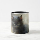 Little Shadow Black Kitten Mok (Midden)