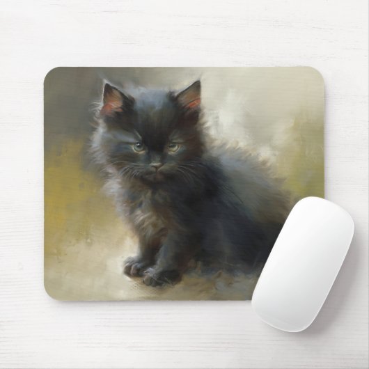 Little Shadow Black Kitten Muismat (Met muis)