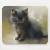 Little Shadow Black Kitten Muismat (Voorkant)