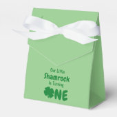 Little Shamrock 1st Birthday Bedankdoosjes (Voorkant Zijde)