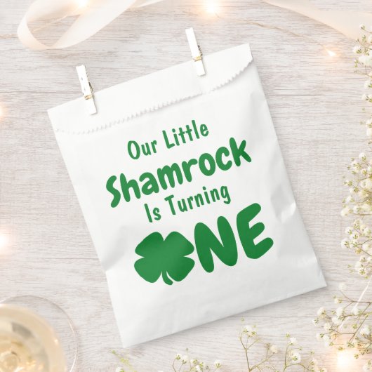 Little Shamrock 1st Birthday Bedankzakje (Geknipt)