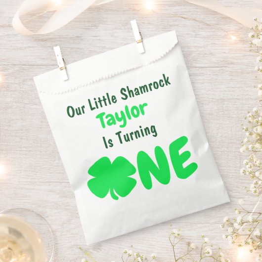 Little Shamrock 1st Birthday Bedankzakje (Geknipt)